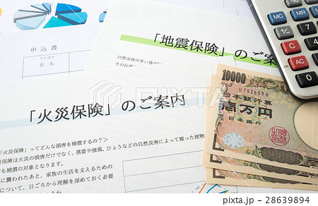 火災保険　地震保険　損害保険　保険商品　補償 28639894