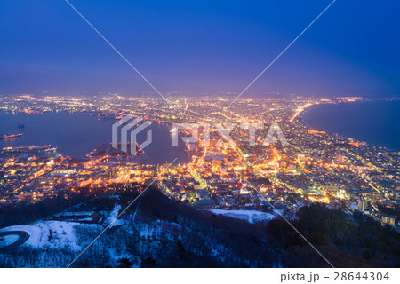 Night view of Hakodate city 28644304