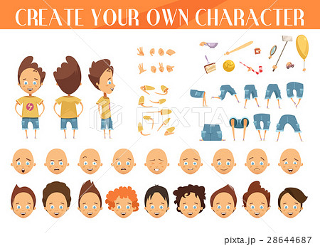 Creation Of Character Boy Set 28644687