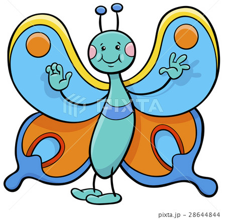 butterfly cartoon character 28644844