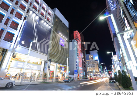 銀座四丁目の夜景 28645953