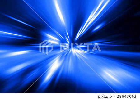 speed motion on night road 28647063