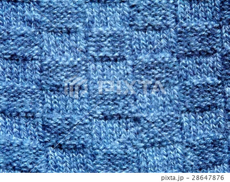 ニット素材 青色系のイラスト素材