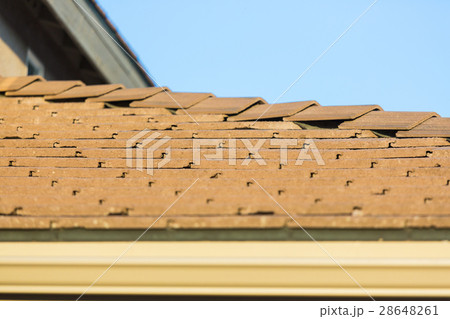 Roof of House with Concrete Tiles. Roof of House with Concrete Tiles. 28648261