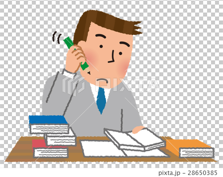 勉強する男性社員 勉強する男性社員 28650385