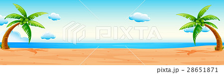 Scene with beach and ocean 28651871
