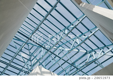 Structure of steel roof. 28651973