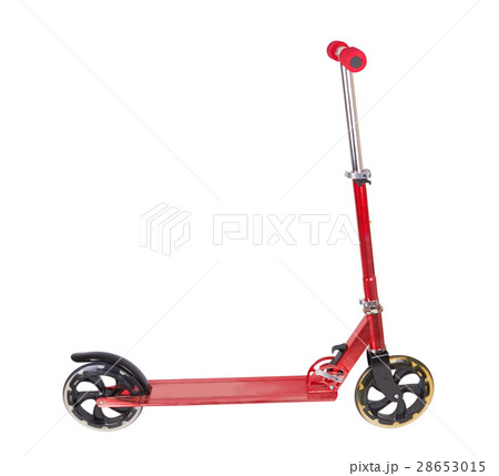 Red metal scooter 28653015