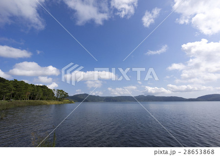 四方の山々からミネラル豊富で綺麗な水が流れ込む九州最大のカルデラ湖池田湖,天然大うなぎ生息の湖底火山 28653868