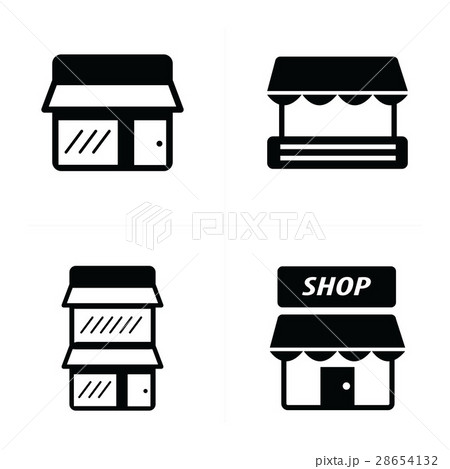 Store icons set 28654132