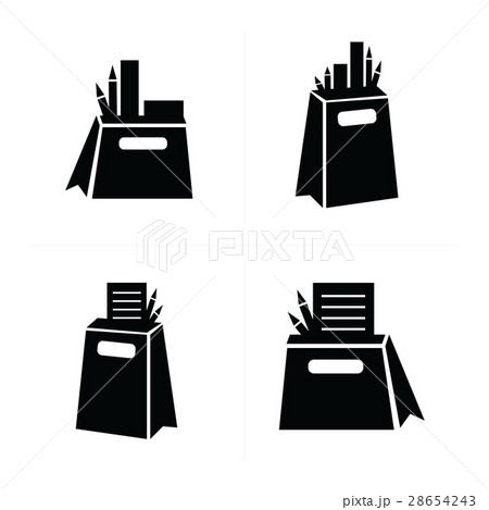 Shopping Bags Set with stationery 28654243