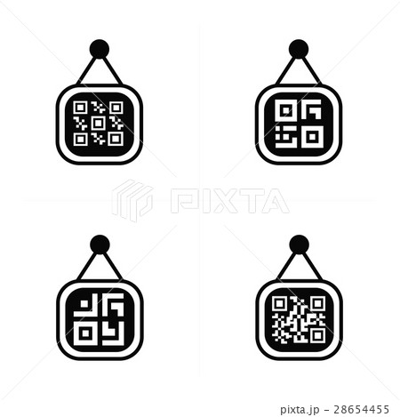 QR code on Price label Icon QR code on Price label Icon 28654455