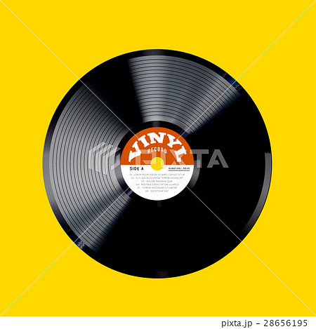 Vinyl record vector illustration. Photorealistic Vinyl record vector illustration. Photorealistic 28656195