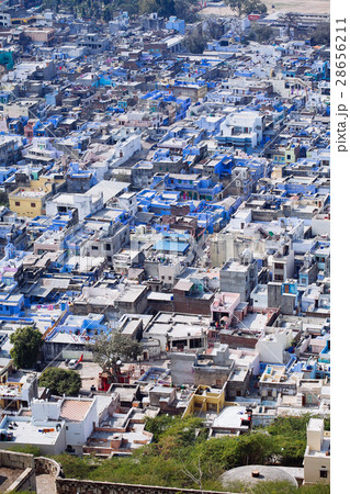 View on the Chittorgarh city, India. Rajasthan. 28656211