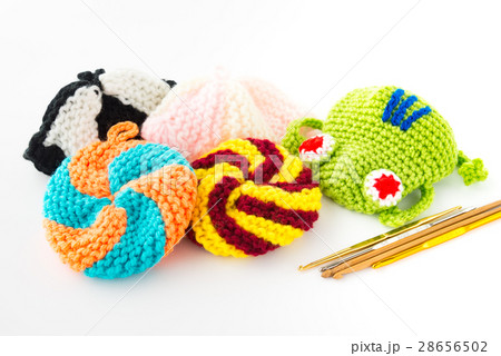 アクリルたわし　キッチン用品　編み物　かぎ針編み　食器洗い　エコ 28656502