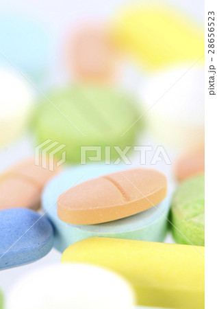 Pharmacy background, Medicine in pastel tone. 28656523