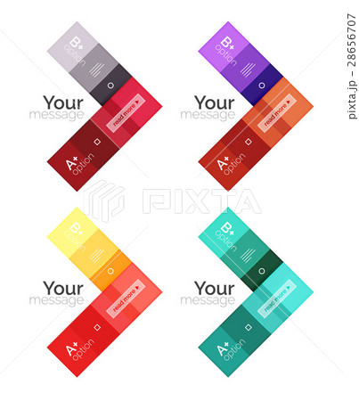 Square and stripes geometric infographic templates 28656707