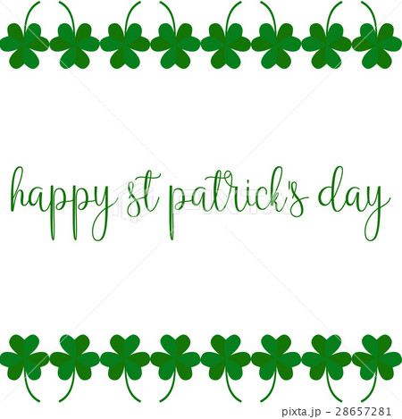 Greeting card on St. Patricks day Greeting card on St. Patricks day 28657281