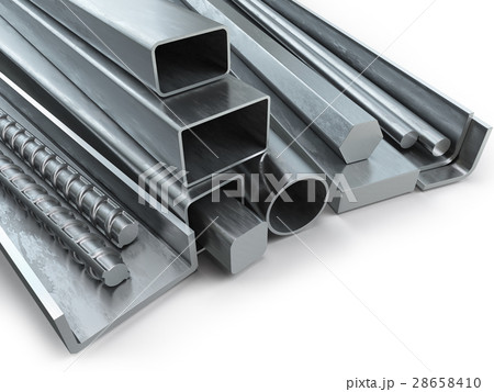 Different metal products. Stainless steel profiles 28658410