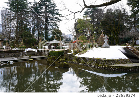冬の富山城址公園 28659274