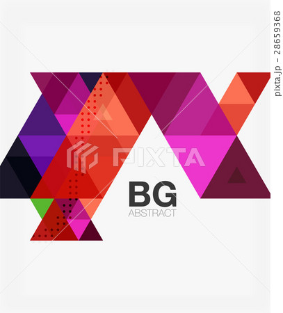Triangle modern mosaic geometric template 28659368