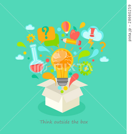 Think outside the box. 28660259