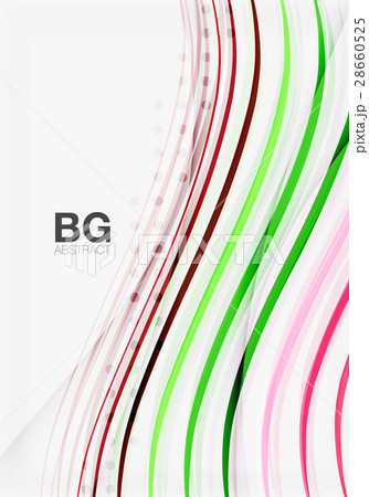 Thin lines wave abstract background 28660525