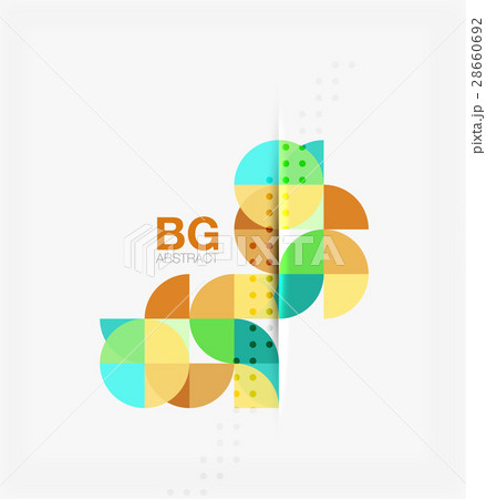 Vector geometric circle abstract background Vector geometric circle abstract background 28660692