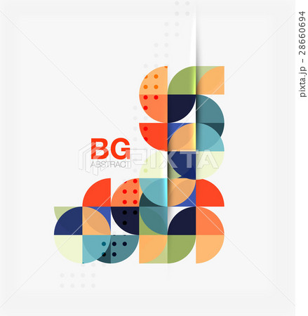 Vector geometric circle abstract background Vector geometric circle abstract background 28660694