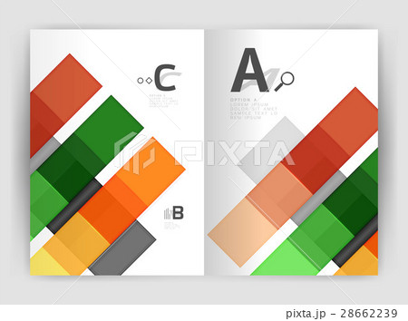 Geometrical brochure a4 business template 28662239