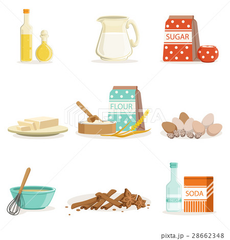 Baking Ingredients And Kitchen Tools And Utensils Baking Ingredients And Kitchen Tools And Utensils 28662348