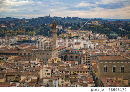Beautiful aerial view of Florence 28663172