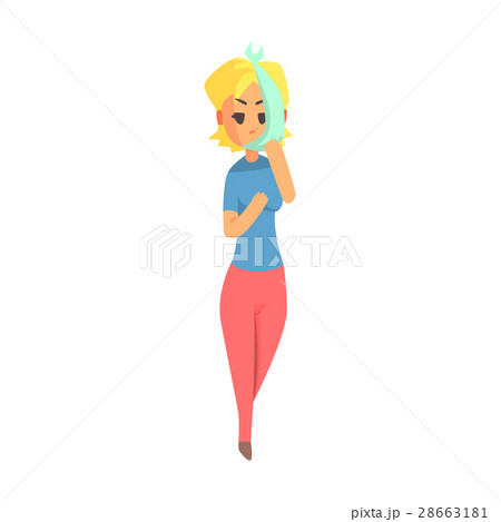 Girl Having A Gumboil Dental Abscess, Adult Person 28663181