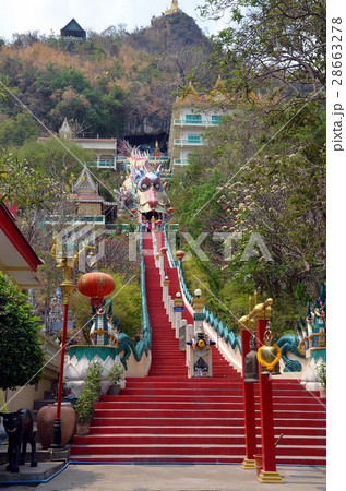 Buddhist temple in Kanchanaburi, Thailand 28663278