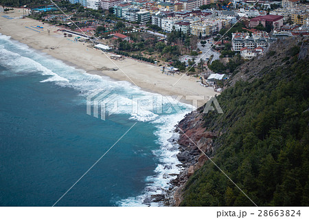 Stunning views famous Cleopatra beach citadel Stunning views famous Cleopatra beach citadel 28663824