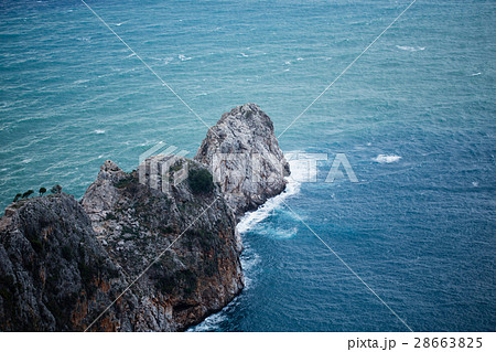 Steep slopes of cape Jilvarda Alanya castle rock 28663825