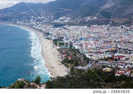 Stunning views of famous Cleopatra beach citadel 28663826