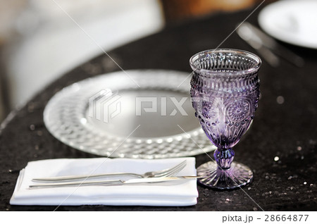 Table set for wedding reception Table set for wedding reception 28664877