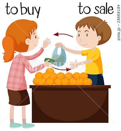 Fruit seller selling oranges 28668184