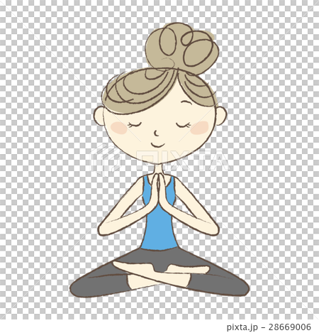 Women who pose yoga meditation Women who pose yoga meditation 28669006