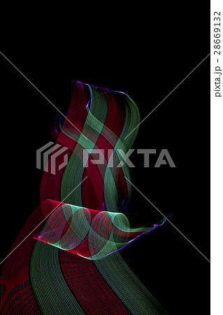 Abstract line from LED light . 28669132