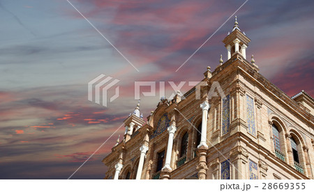 Buildings on the Plaza de Espana.Seville Buildings on the Plaza de Espana.Seville 28669355