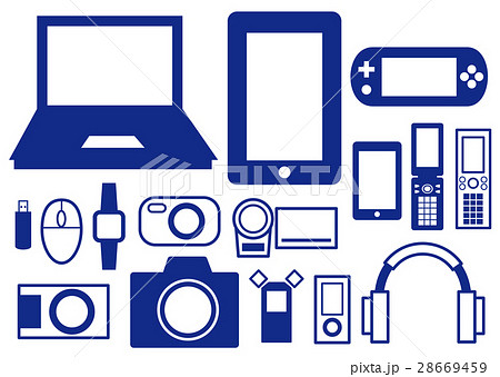 電子機器のイラスト素材