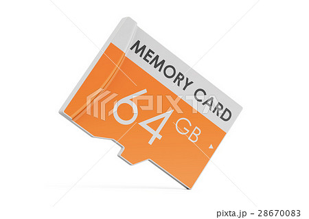 memory card 64 GB, 3D rendering memory card 64 GB, 3D rendering 28670083