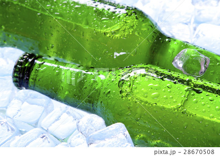 Perfectly chilled beer, in ideal yellow color Perfectly chilled beer, in ideal yellow color 28670508