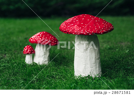 Three amanita handmade 28671581