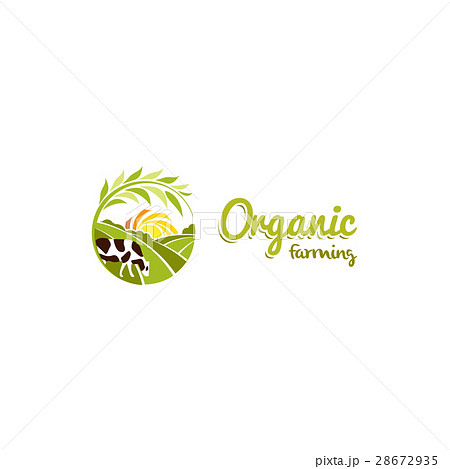 Isolated abstract round shape rural landscape with Isolated abstract round shape rural landscape with 28672935