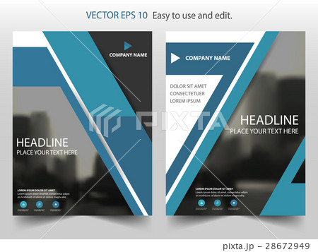 Blue triangle Brochure annual report template Blue triangle Brochure annual report template 28672949
