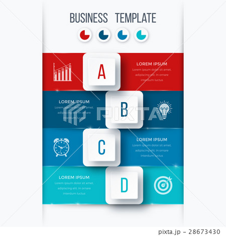 Infographics template four options with square Infographics template four options with square 28673430