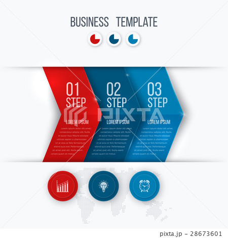 Business project template with arrows 28673601